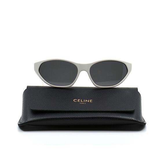 NEW CELINE PARIS CL40251U 25A WHITE GREY AUTHENTIC SUNGLASSES - Picture 5 of 14